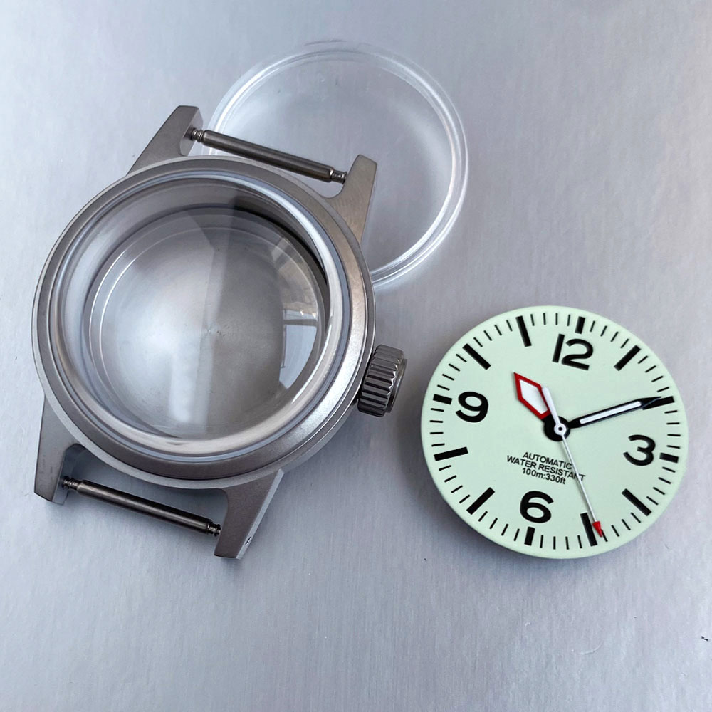 Bronze Case Watch - الرملي مزدوجة القبة الياقوت الكريستال والزجاج