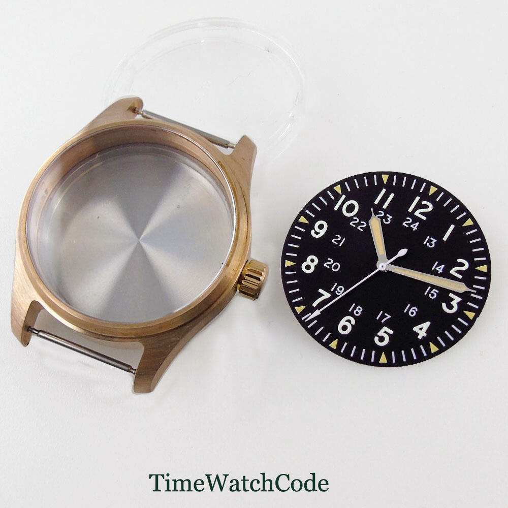 Bronze Case Watch - 39 مللي متر الطيار غواص ساعة
