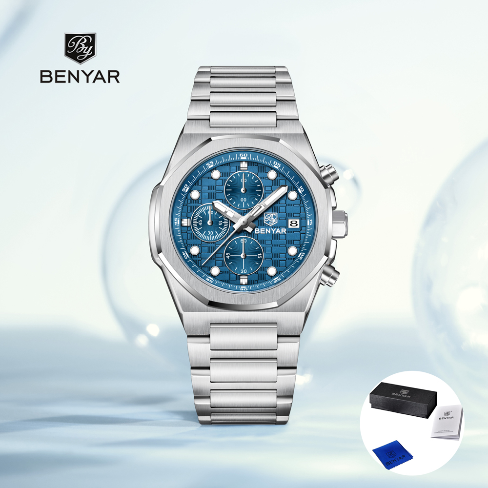 Luxury Watch Organizer For Men - 2025 جديد BENYAR ساعات رجالية فاخرة