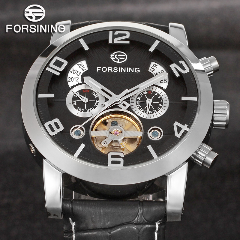 Regulator Display Watch - Forsining أزياء الميكانيكية الذكور ساعات المعصم