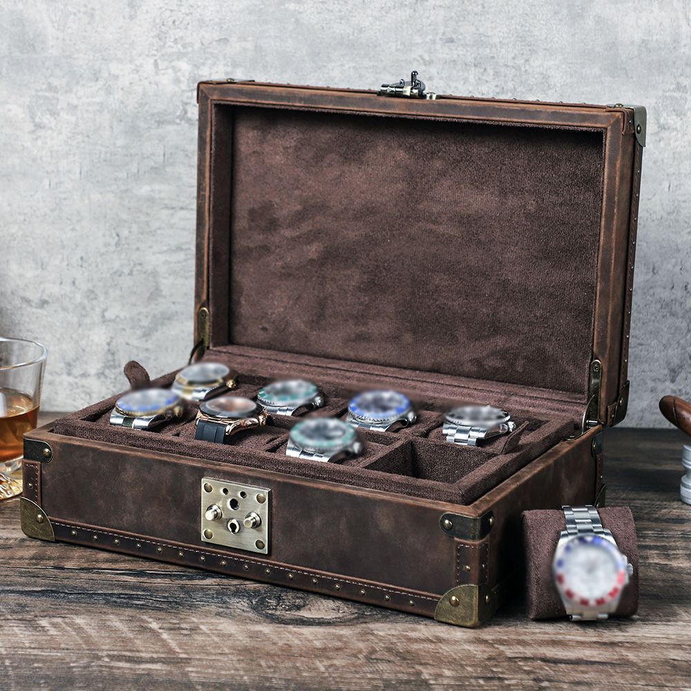 Luxury Watch Travel Case - علبة ساعات جلدية فاخرة من CONTACT'S