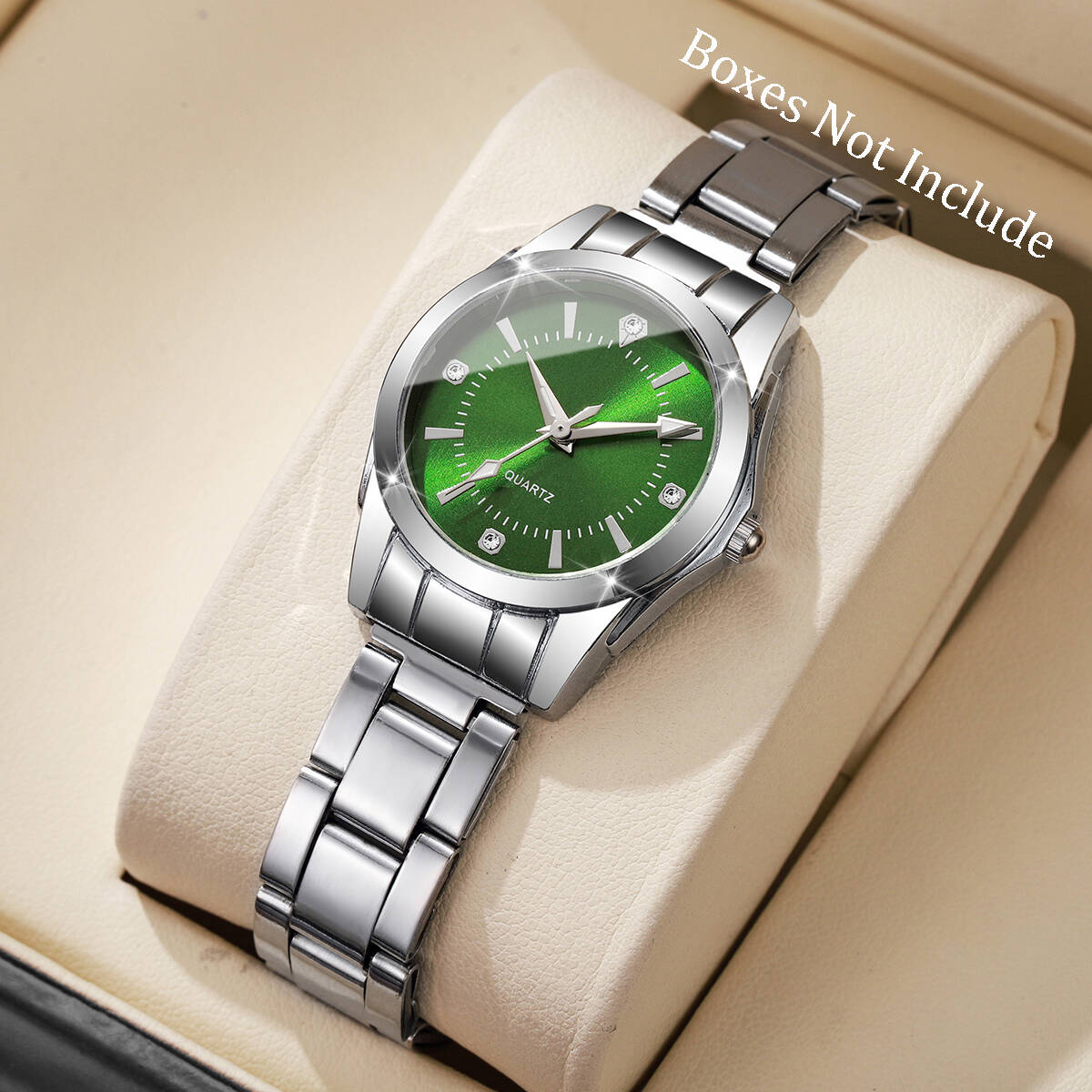Luxury Watch Travel Case - ساعات نسائية فاخرة من حجر الراين
