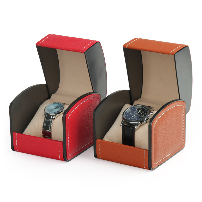 Luxury Watch Travel Case - صندوق عرض للساعات من الجلد الصناعي