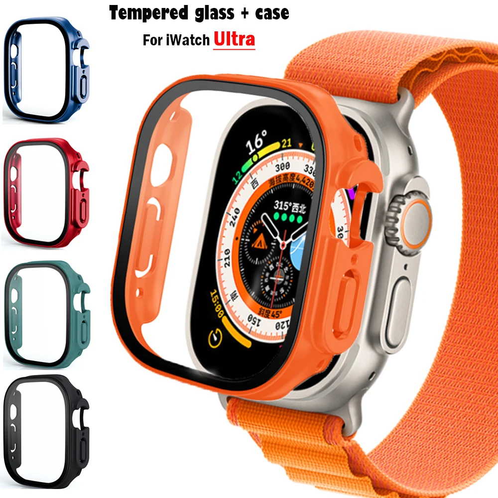 Luxury Watch Apple - زجاج + حافظة لساعة أبل الترا