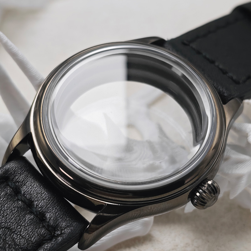 Bronze Case Watch - علبة ساعة كلاسيكية رمادية اللون طراز