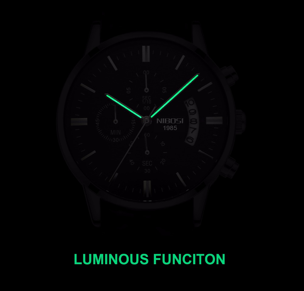 NIBOSI الفولاذ المقاوم للصدأ ا - مراجعة Luxury Watch Top 10 وسعره