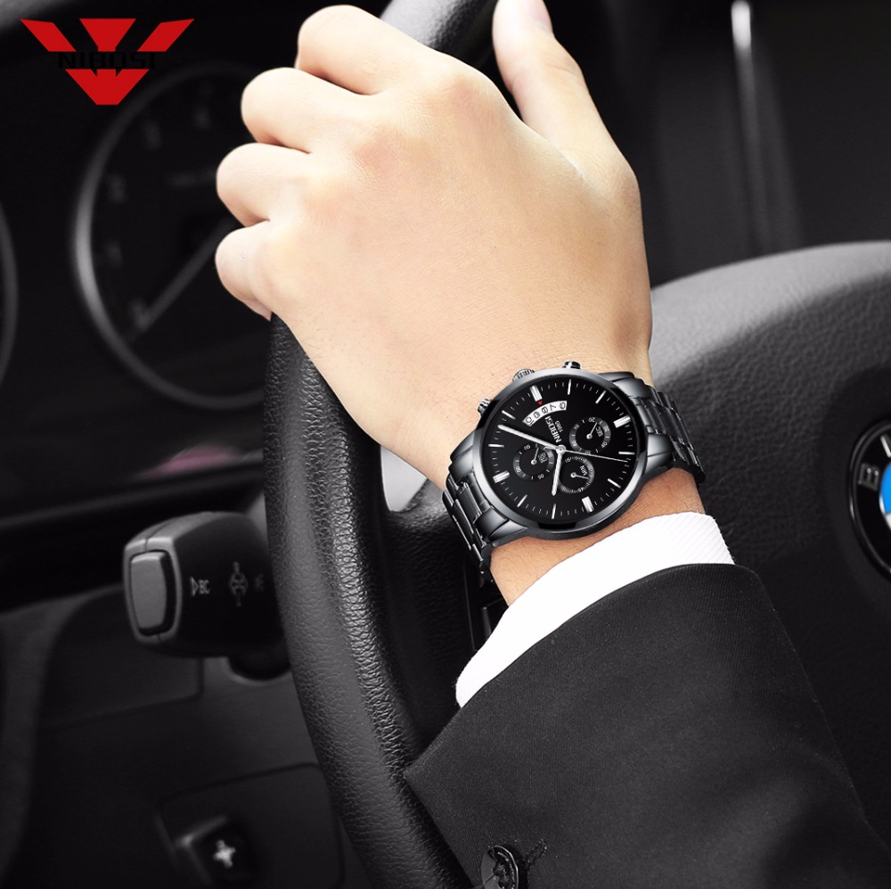 NIBOSI الفولاذ المقاوم للصدأ ا - مراجعة Luxury Watch Top 10 وسعره