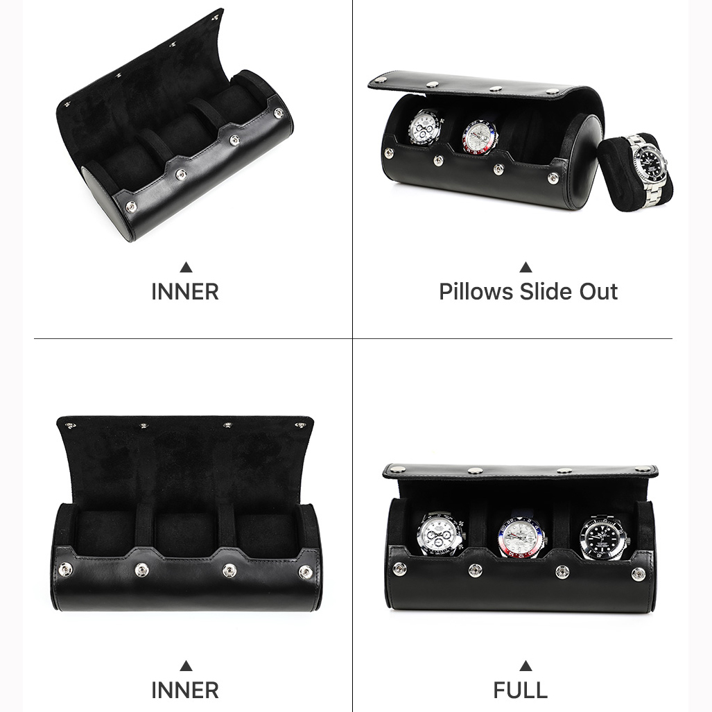 عائلة كونتاكس-جلد طبيعي ساعة م - مراجعة Luxury Watch Travel Case وسعره