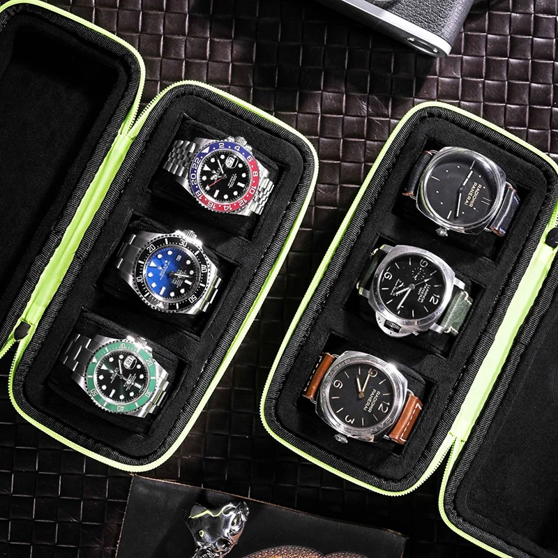 الفاخرة السياحية الساعات 3 فتح - مراجعة Luxury Watch Travel Case وسعره