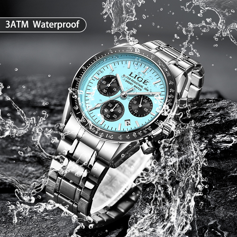 ساعة يد رجالية LIGE 2026، ساعا - مراجعة Luxury Watch Organizer For Men وسعره