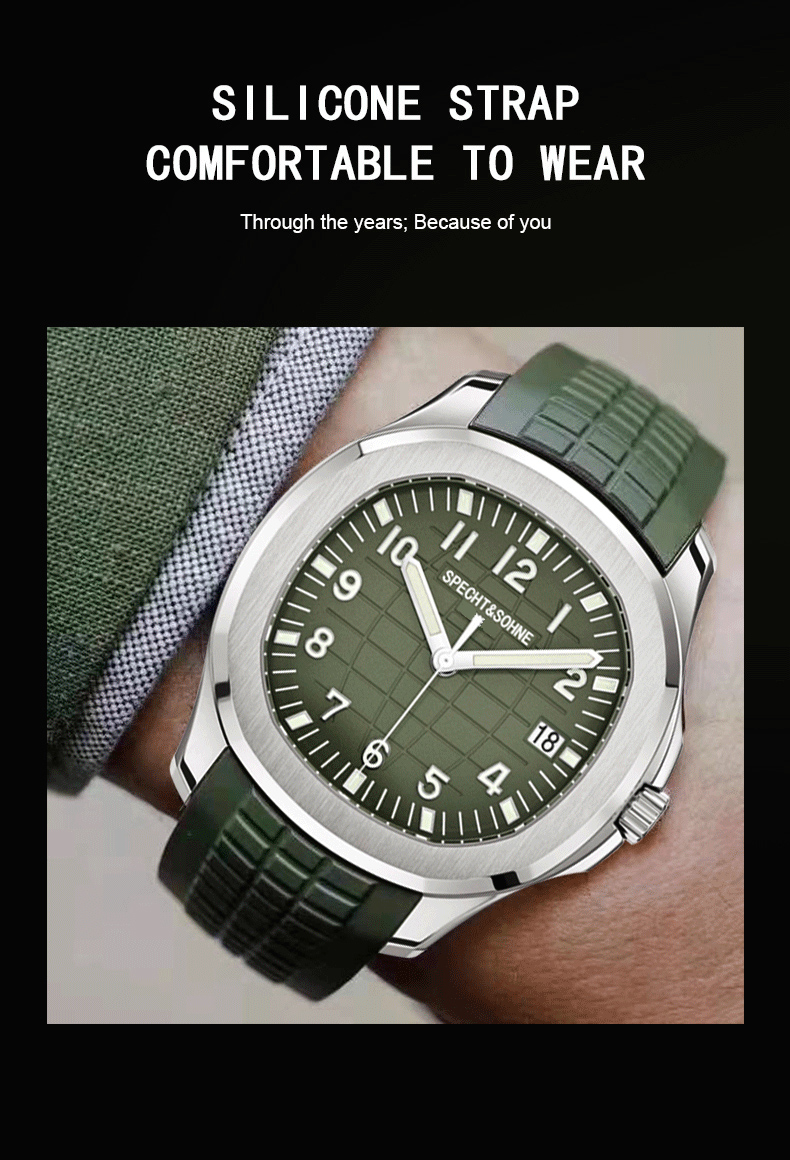 2025 جديد ساعات رجالية ساعة مي - مراجعة Luxury Watch Rubber Strap وسعره