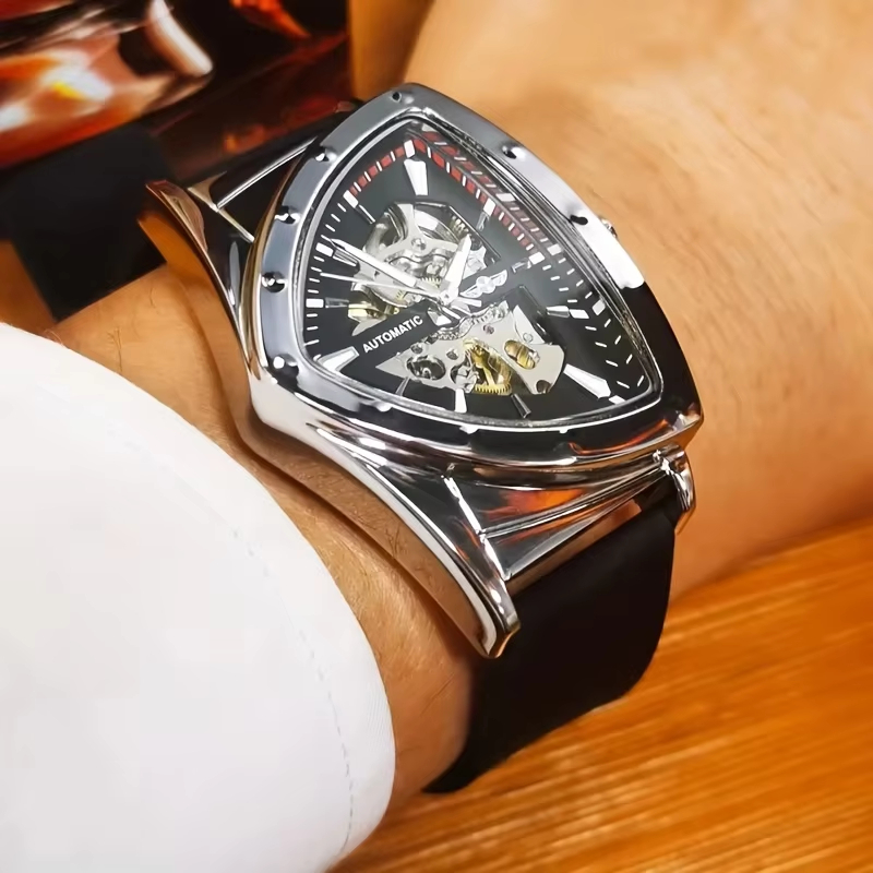ساعة يد رجالية فاخرة من WINNER - مراجعة Luxury Watch Rubber Strap وسعره