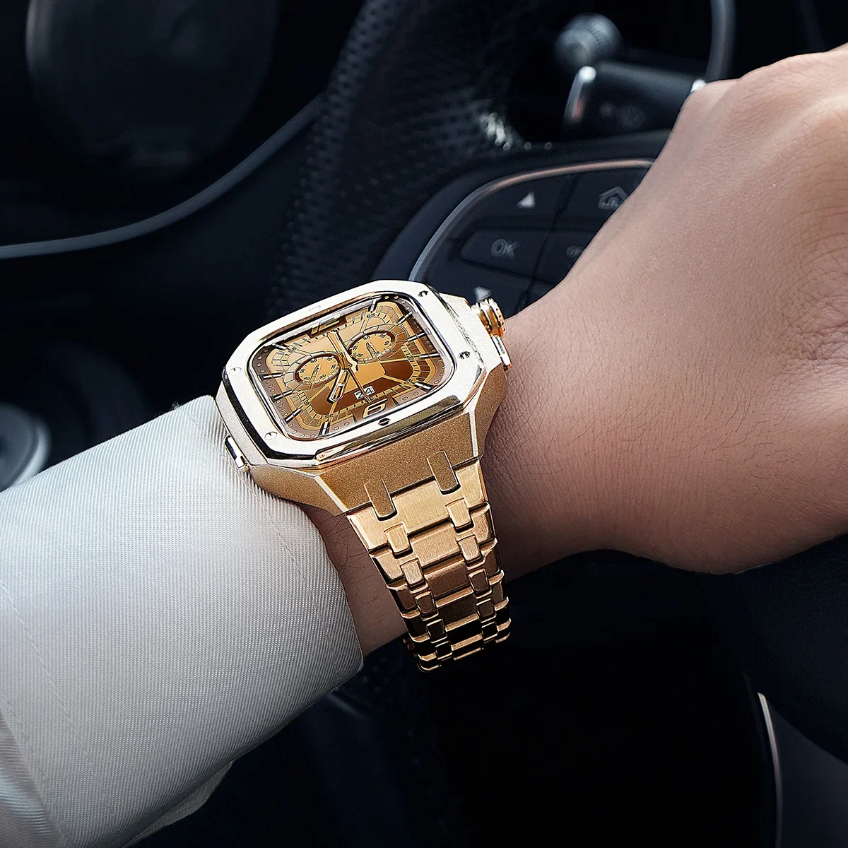 طقم تعديل فاخر لساعة أبل الترا - مراجعة Luxury Watch Apple وسعره