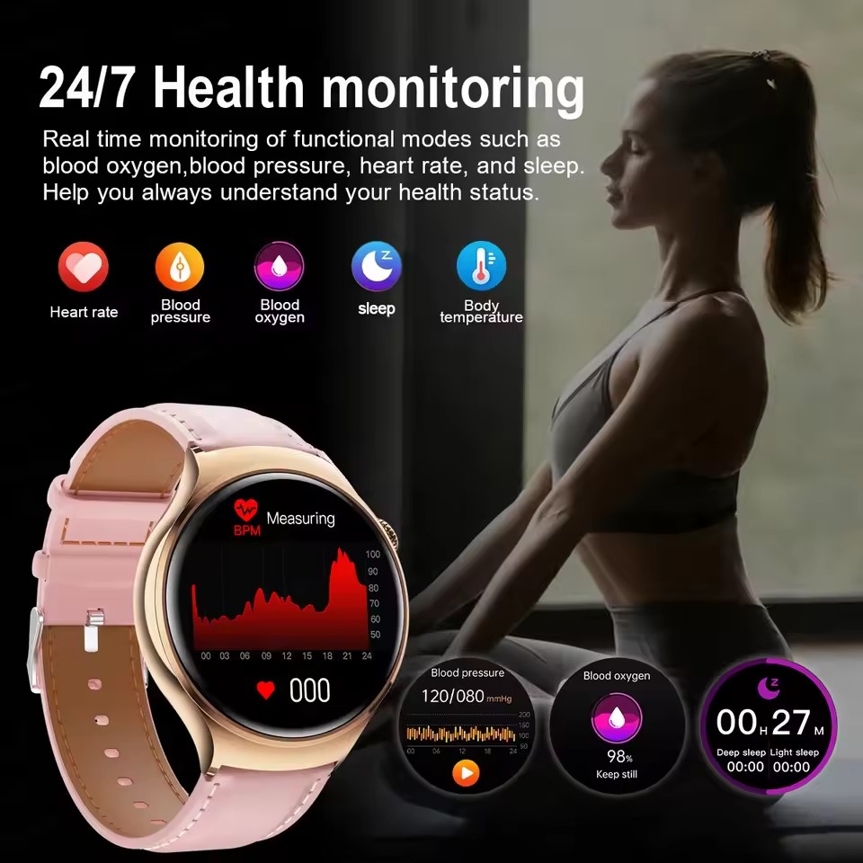 ساعة ذكية نسائية جديدة 2026 بش - مراجعة Luxury Watch Hd وسعره