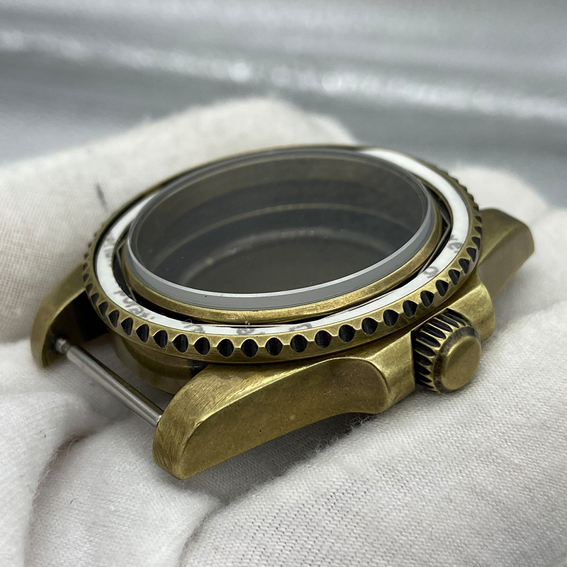 40 مللي متر خمر ساعة برونزية ح - مراجعة Bronze Case Watch وسعره