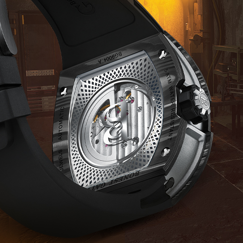 ساعة بونست جاتي الميكانيكية لل - مراجعة Luxury Watch Rubber Strap وسعره