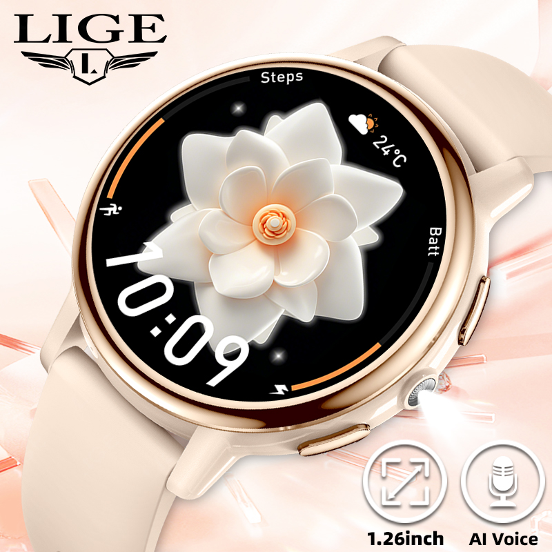 ساعة ذكية نسائية فاخرة من LIGE - مراجعة Luxury Watch Hd وسعره