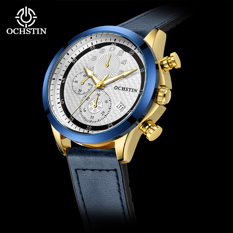 OCHSTIN رجل كوارتز حركة ساعات  - مراجعة Luxury Watch Rubber Strap وسعره