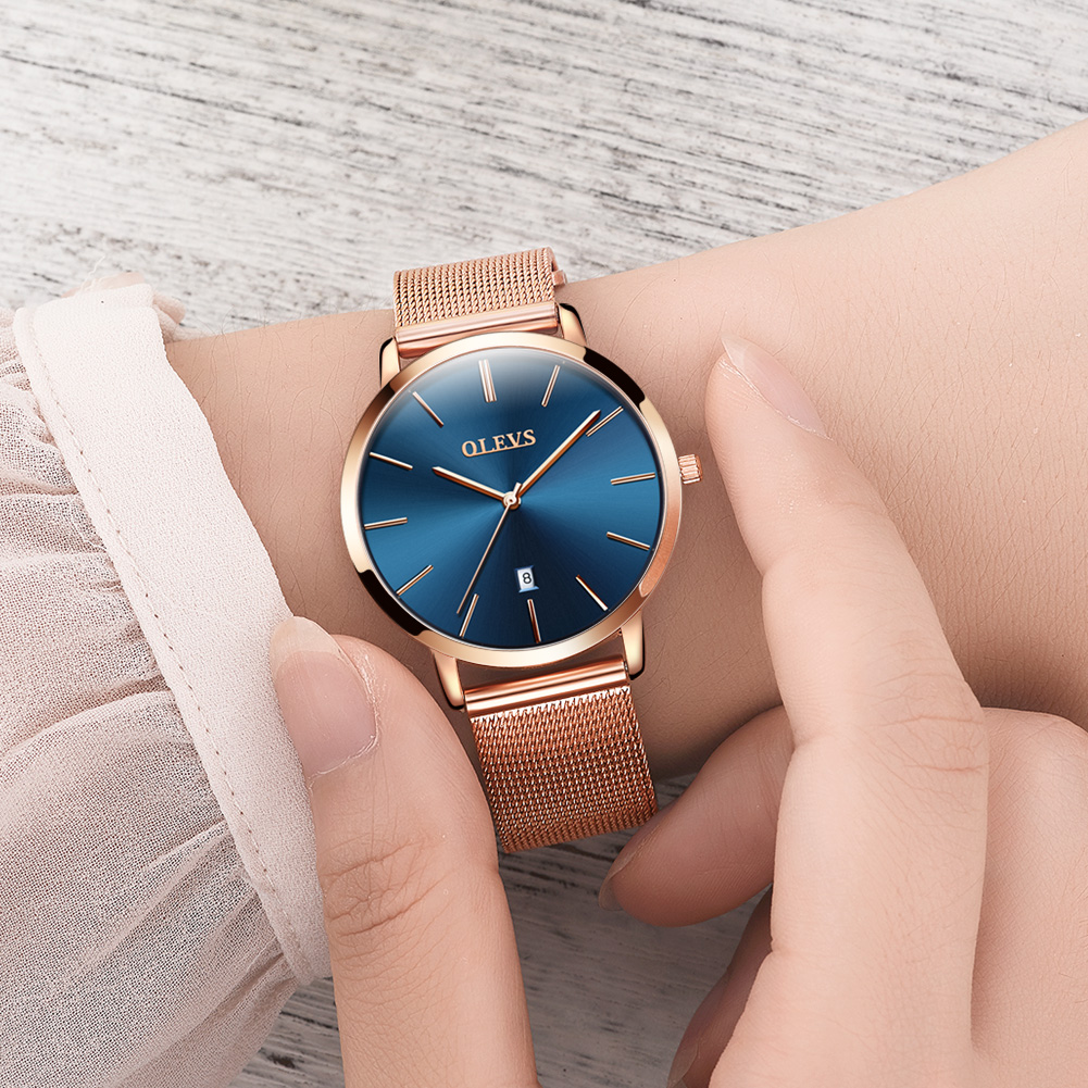 OLEVS ساعات للنساء كوارتز مقاو - مراجعة Luxury Watch Travel Case وسعره