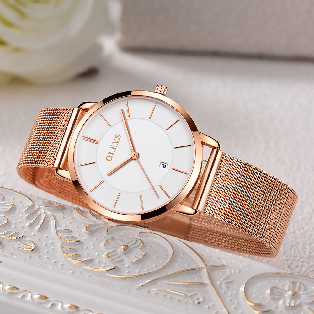 OLEVS ساعات للنساء كوارتز مقاو - مراجعة Luxury Watch Travel Case وسعره