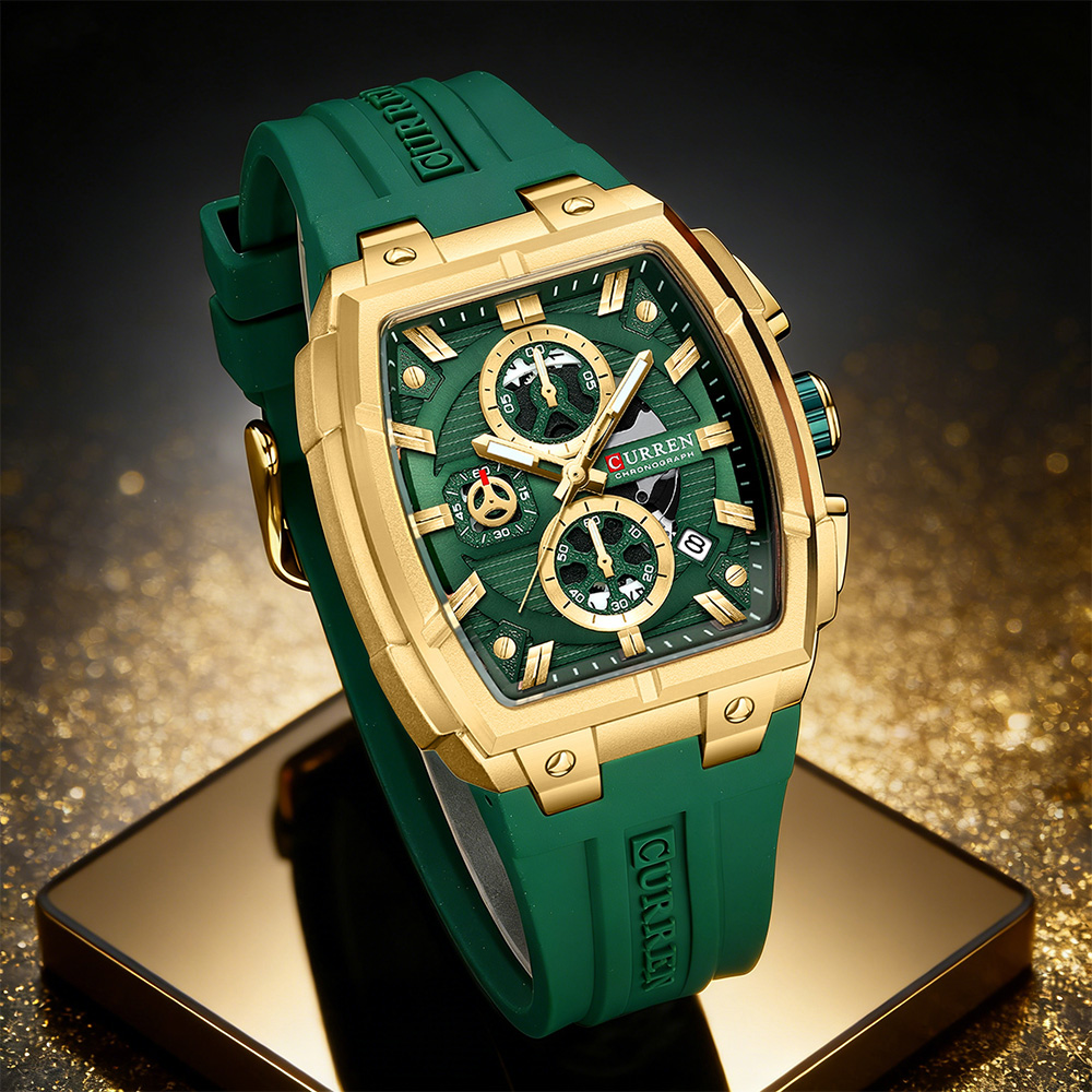 ساعة CURREN الفاخرة للرجال، سا - مراجعة Luxury Watch And Bracelet وسعره