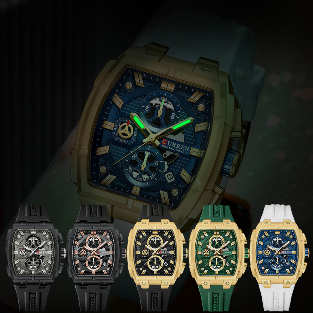 ساعة CURREN الفاخرة للرجال، سا - مراجعة Luxury Watch And Bracelet وسعره