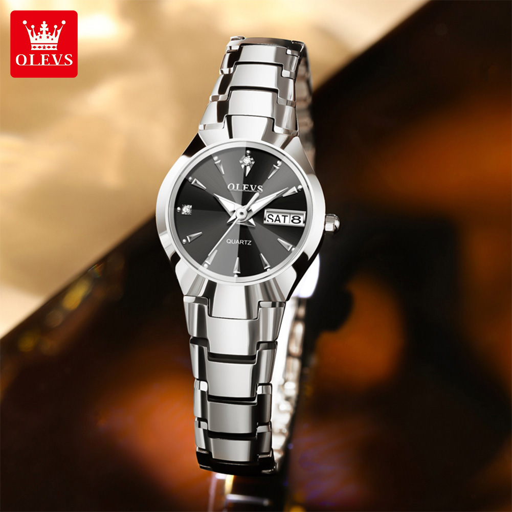 ساعة OLEVS للسيدات 8697 ساعات  - مراجعة Luxury Watch Quartz وسعره