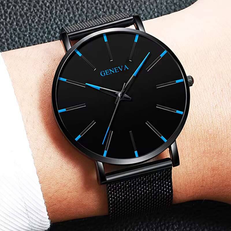 طقم ساعة وسوار كوارتز رجالي من - مراجعة Luxury Watch Organizer For Men وسعره