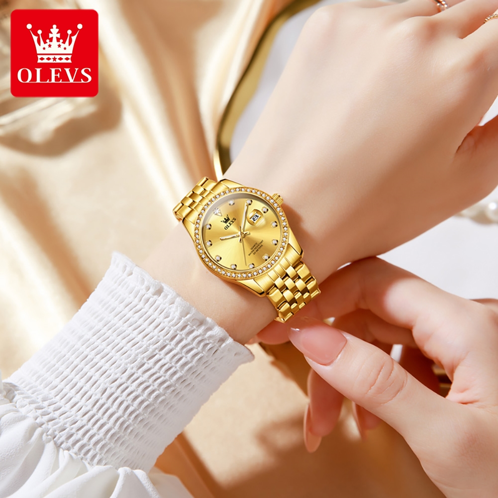 ساعة يد نسائية فاخرة OLEVS 362 - مراجعة Luxury Watch Top 10 وسعره