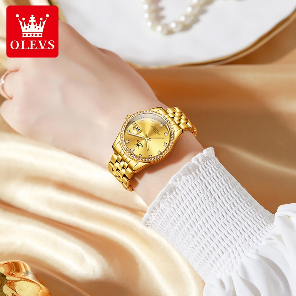 ساعة يد نسائية فاخرة OLEVS 362 - مراجعة Luxury Watch Top 10 وسعره