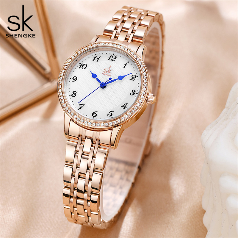 Shengke-ساعة نسائية من الفولاذ - مراجعة Luxury Watch Top 10 وسعره