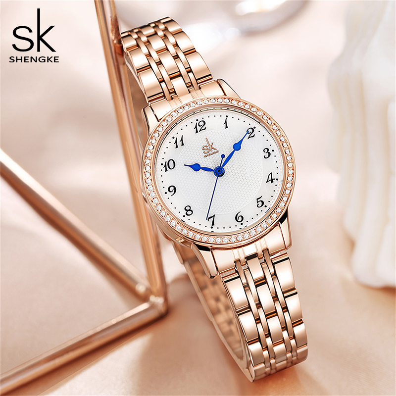 Shengke-ساعة نسائية من الفولاذ - مراجعة Luxury Watch Top 10 وسعره