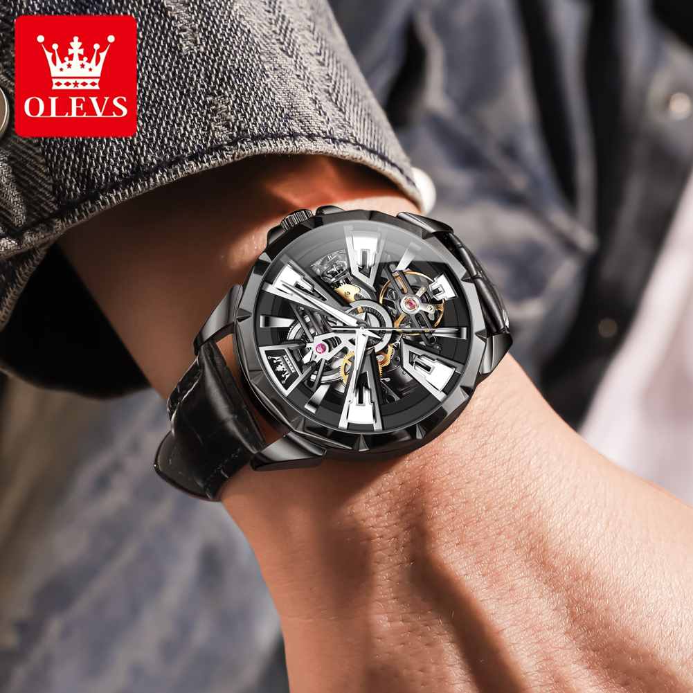 OLEVS 7051 ساعة رجالية عصرية ب - مراجعة Luxury Watch Hd وسعره