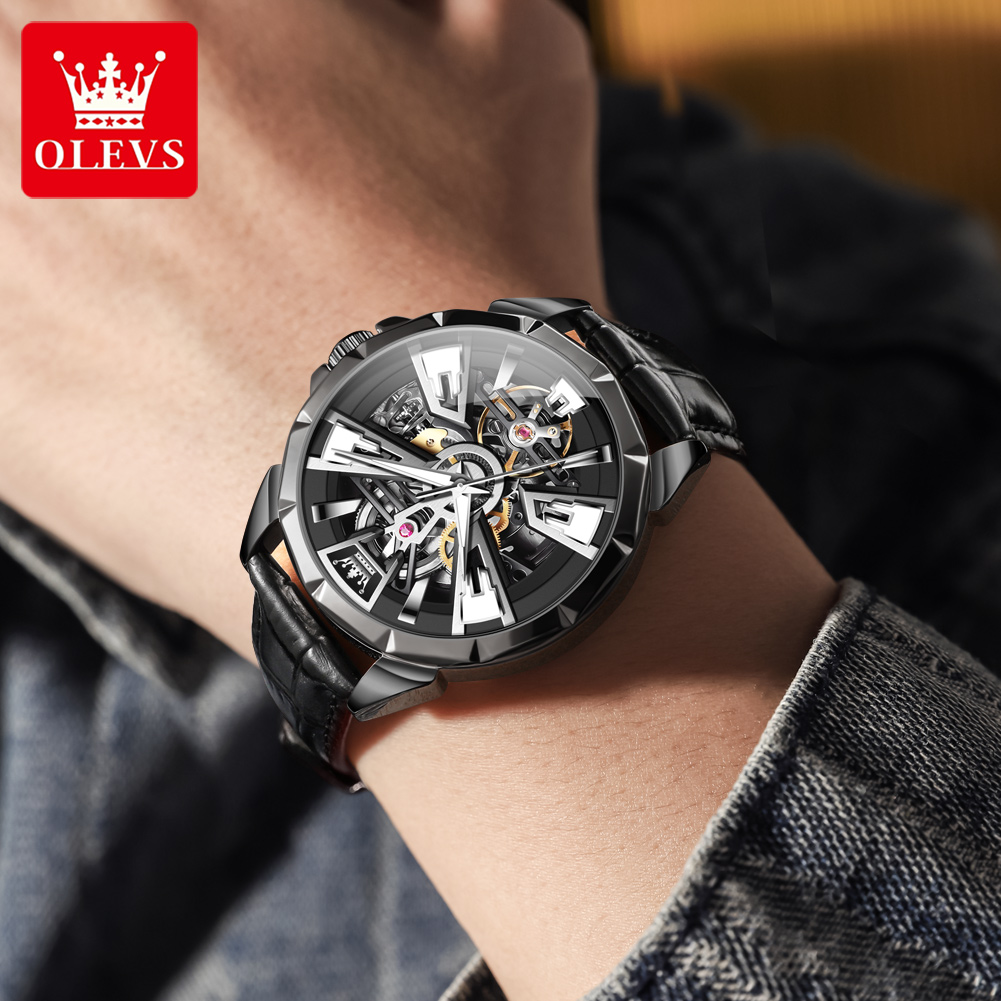 OLEVS 7051 ساعة رجالية عصرية ب - مراجعة Luxury Watch Hd وسعره