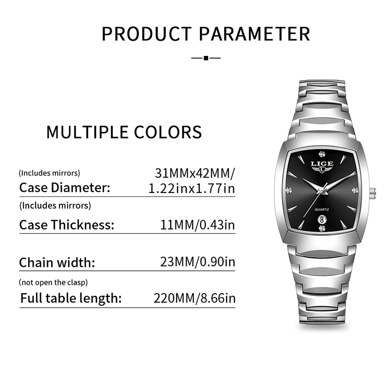 ساعة LIGE للسيدات الأعمال الفا - مراجعة Luxury Watch Quartz وسعره
