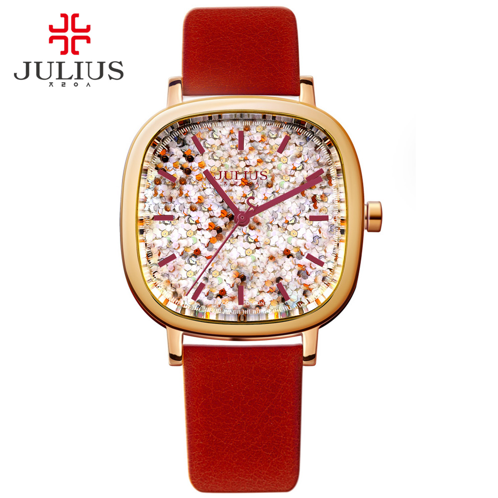 جوليوس ساعة نسائية فاخرة مع شع - مراجعة Luxury Watch Brands Logo وسعره