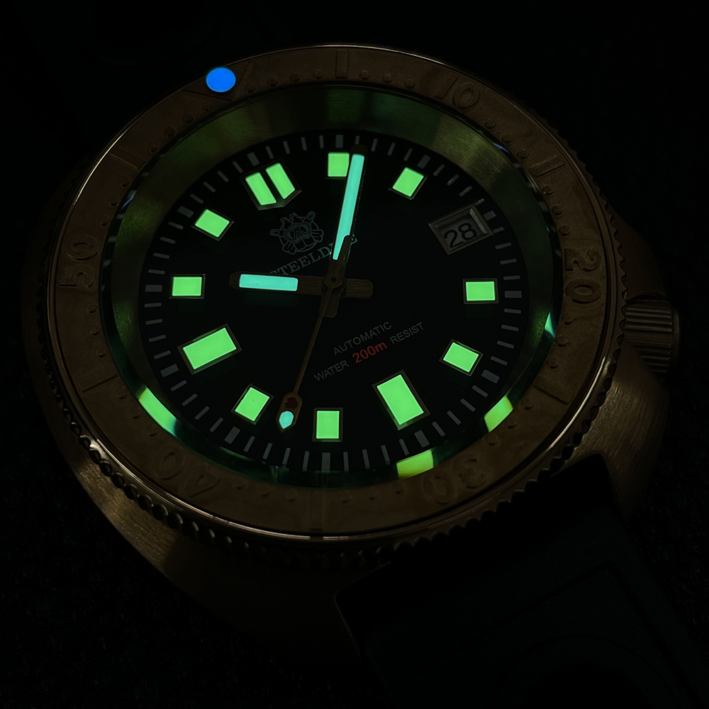 ساعة يد رجالية من steelالغوص ط - مراجعة Bronze Case Watch وسعره