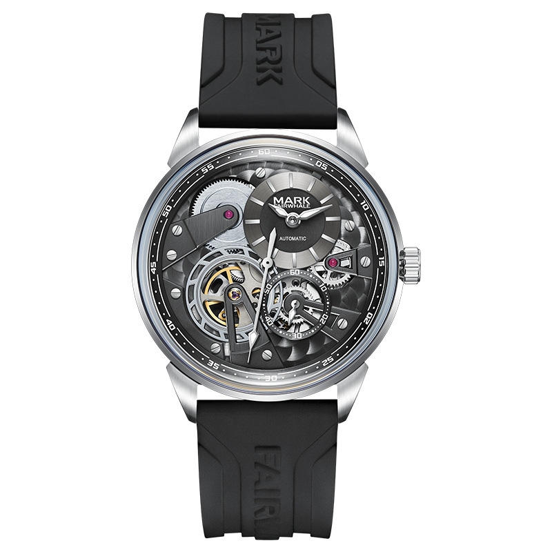 ساعة ميكانيكية أوتوماتيكية فاخ - مراجعة Luxury Watch Rubber Strap وسعره
