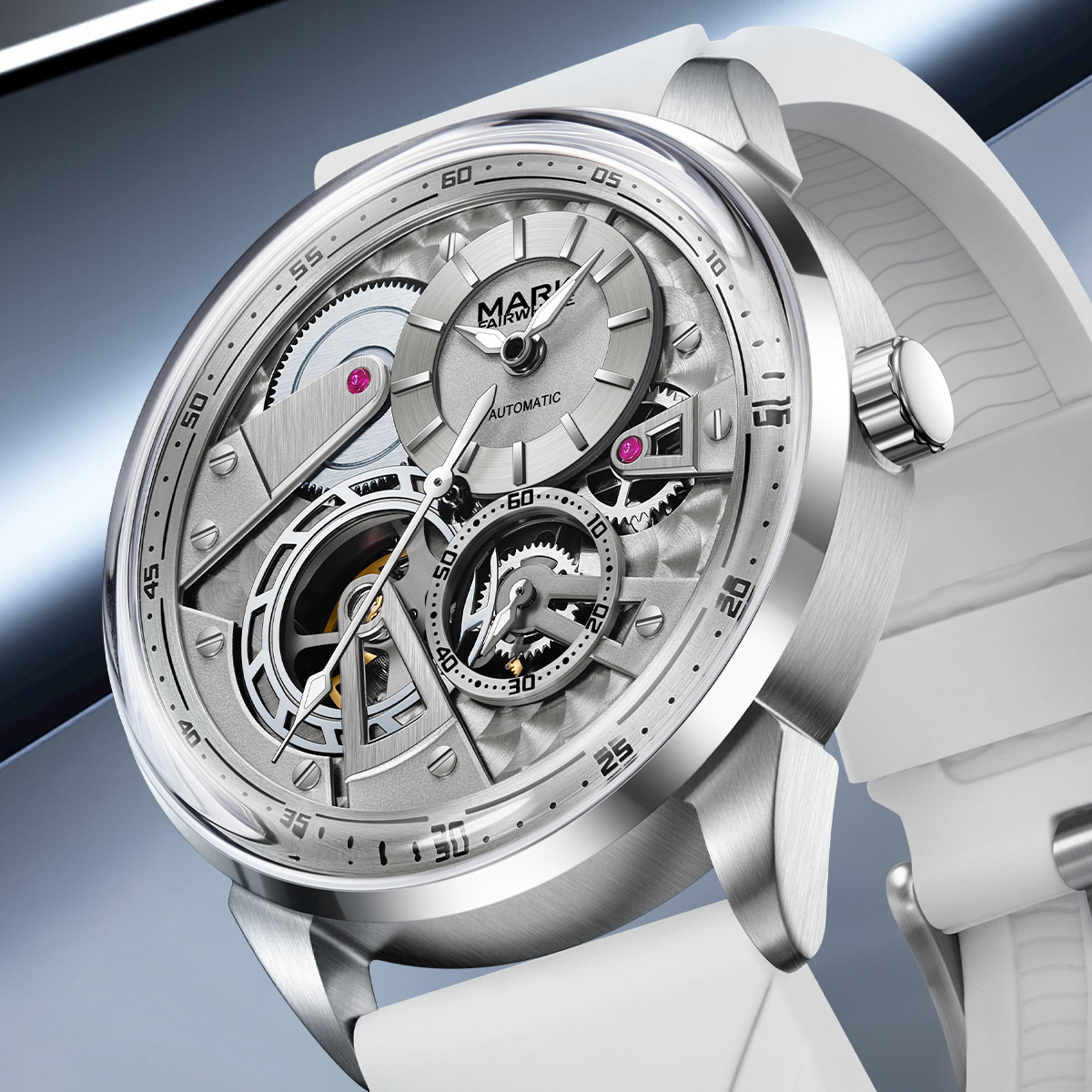 ساعة ميكانيكية أوتوماتيكية فاخ - مراجعة Luxury Watch Rubber Strap وسعره