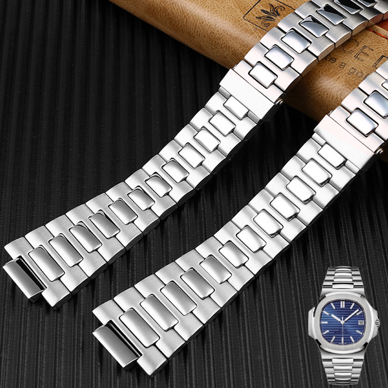 سوار ساعة من الفولاذ المقاوم ل - مراجعة Patek Philippe Watch Nautilus وسعره
