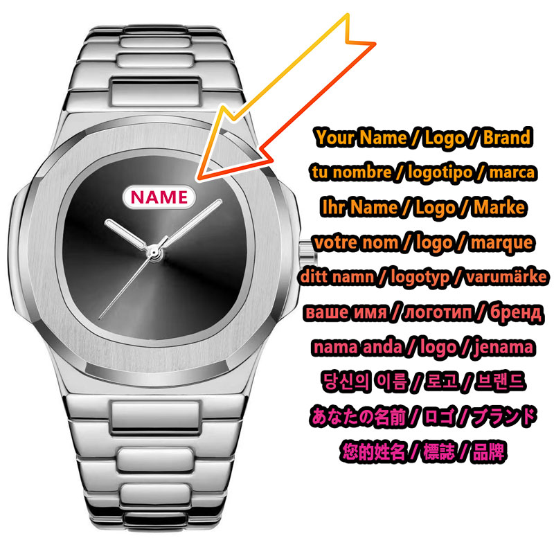ساعة يد رجالية بشعار مخصص، ساع - مراجعة Luxury Watch Brands Logo وسعره