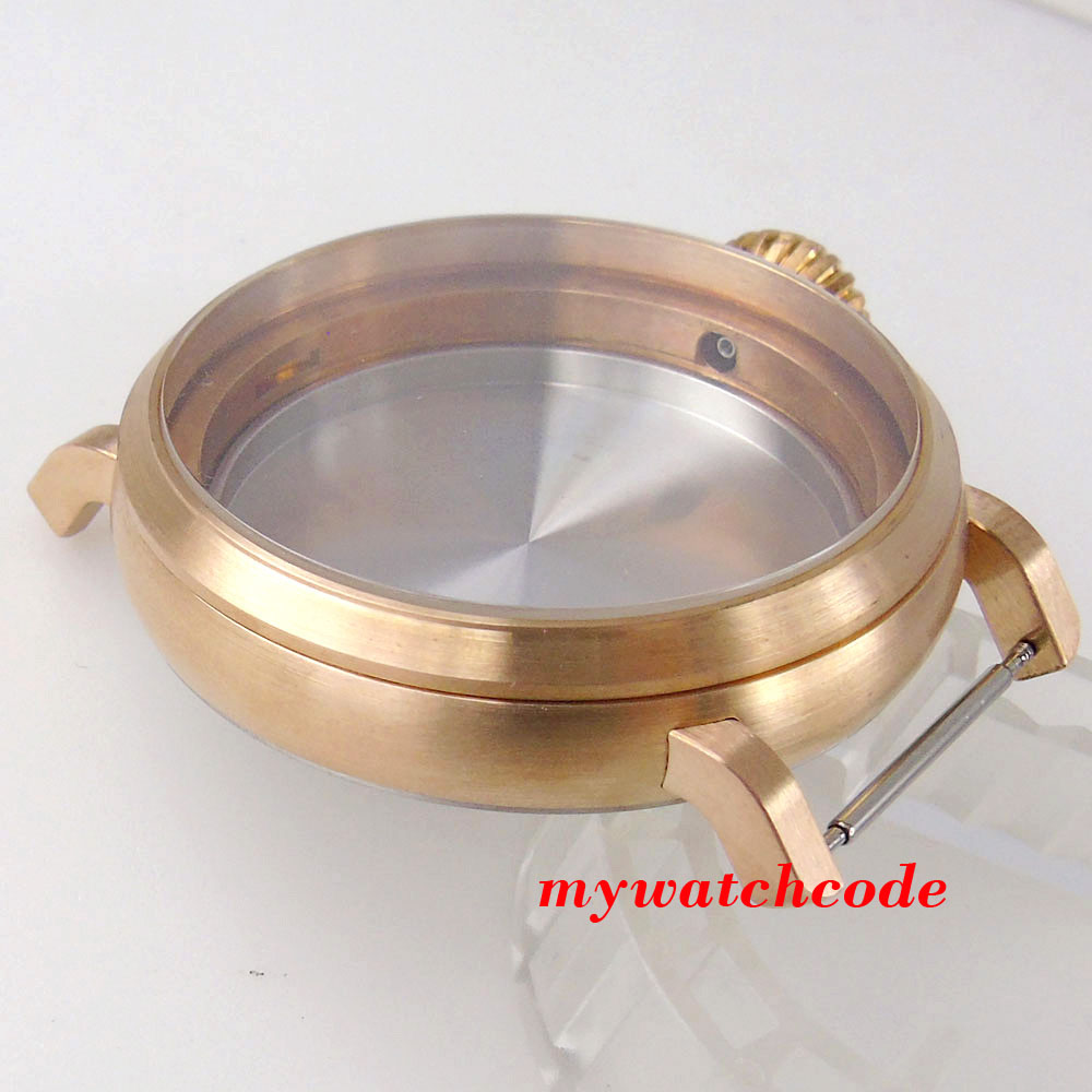 100 متر مقاوم للماء جديد كبير  - مراجعة Bronze Case Watch وسعره