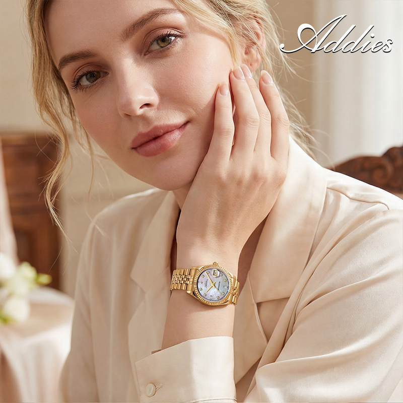 ساعات نسائية كوارتز من ADDIES  - مراجعة Luxury Watch Quartz وسعره