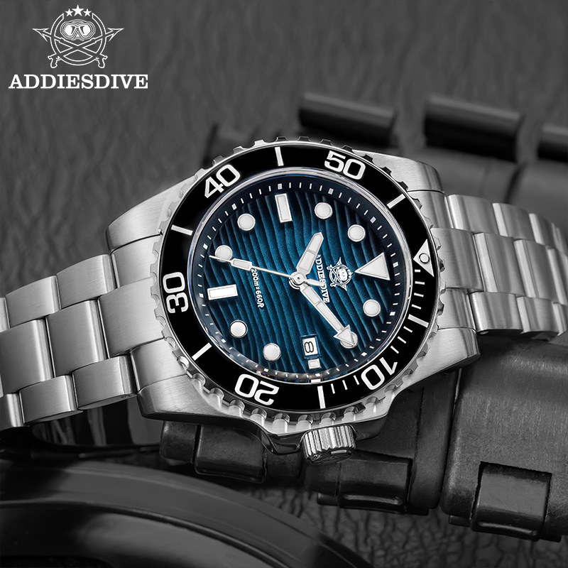 Addiesdive ساعة كوارتز رجالية  - مراجعة Luxury Watch And Bracelet وسعره