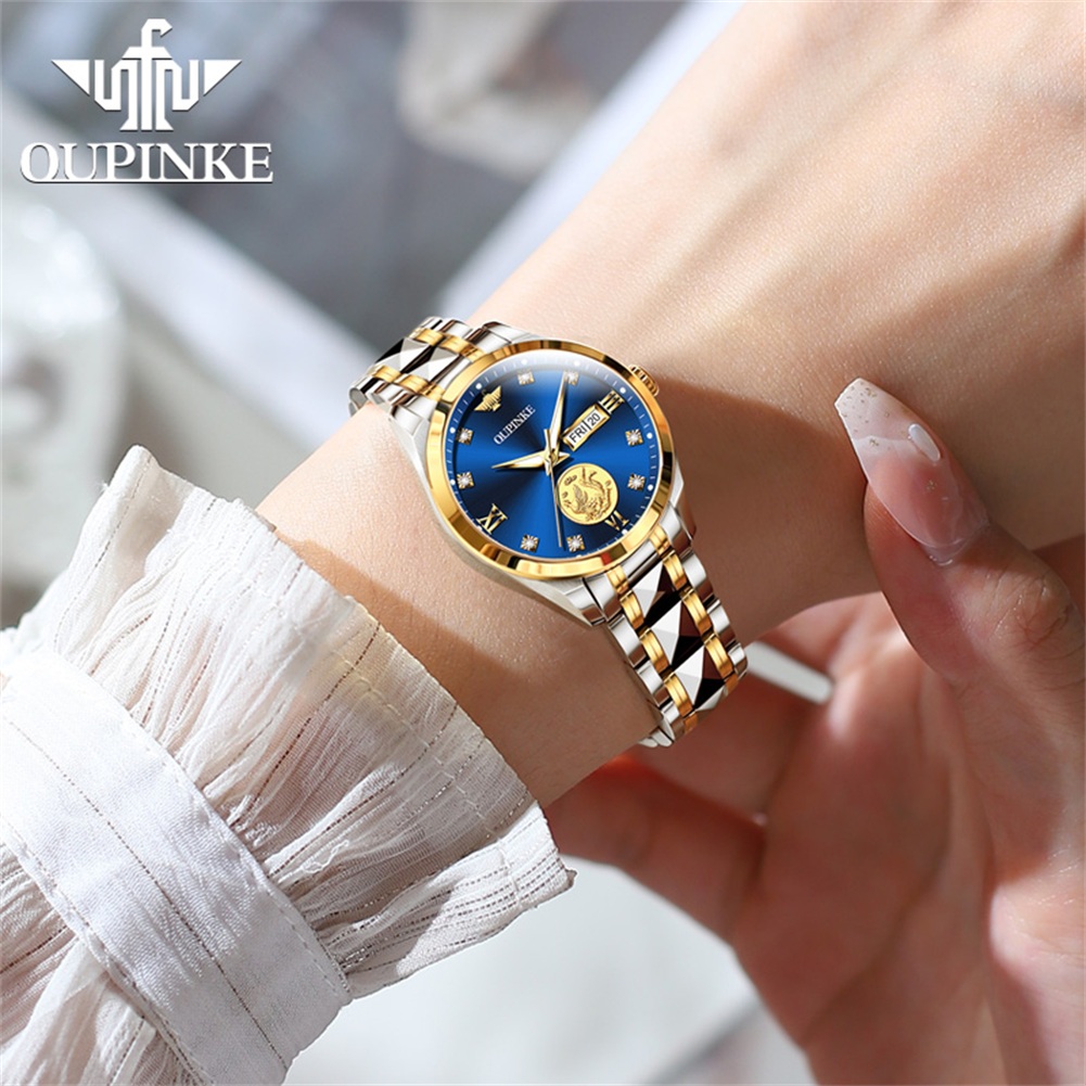 ساعات OUPINKE النسائية الأنيقة - مراجعة Luxury Watch Brands Logo وسعره