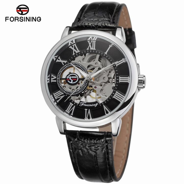 ساعة يد رجالي آلية بهيكل عظمي  - مراجعة Luxury Watch Brands Logo وسعره